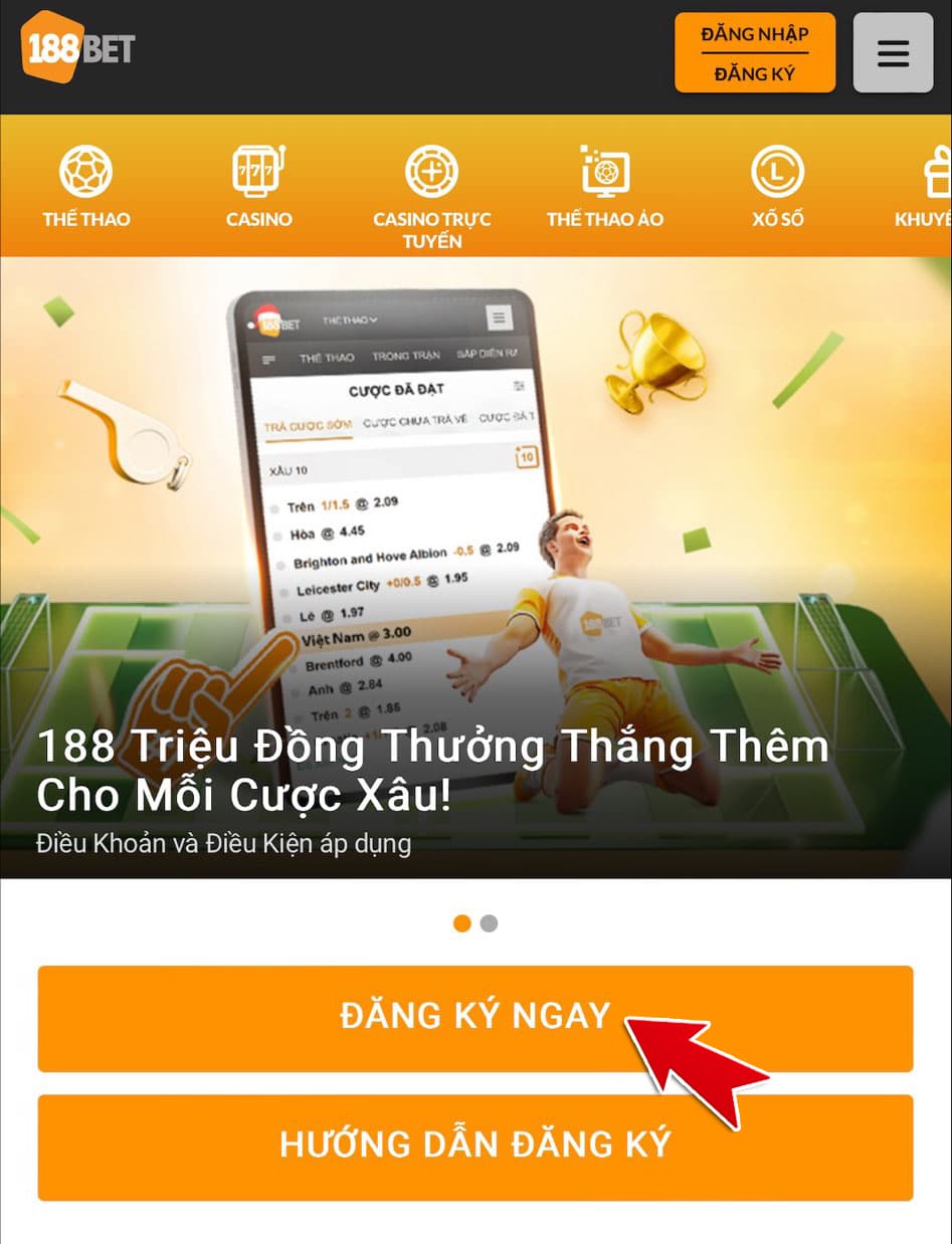 click dang ky ngay de tao tai khoan moi
