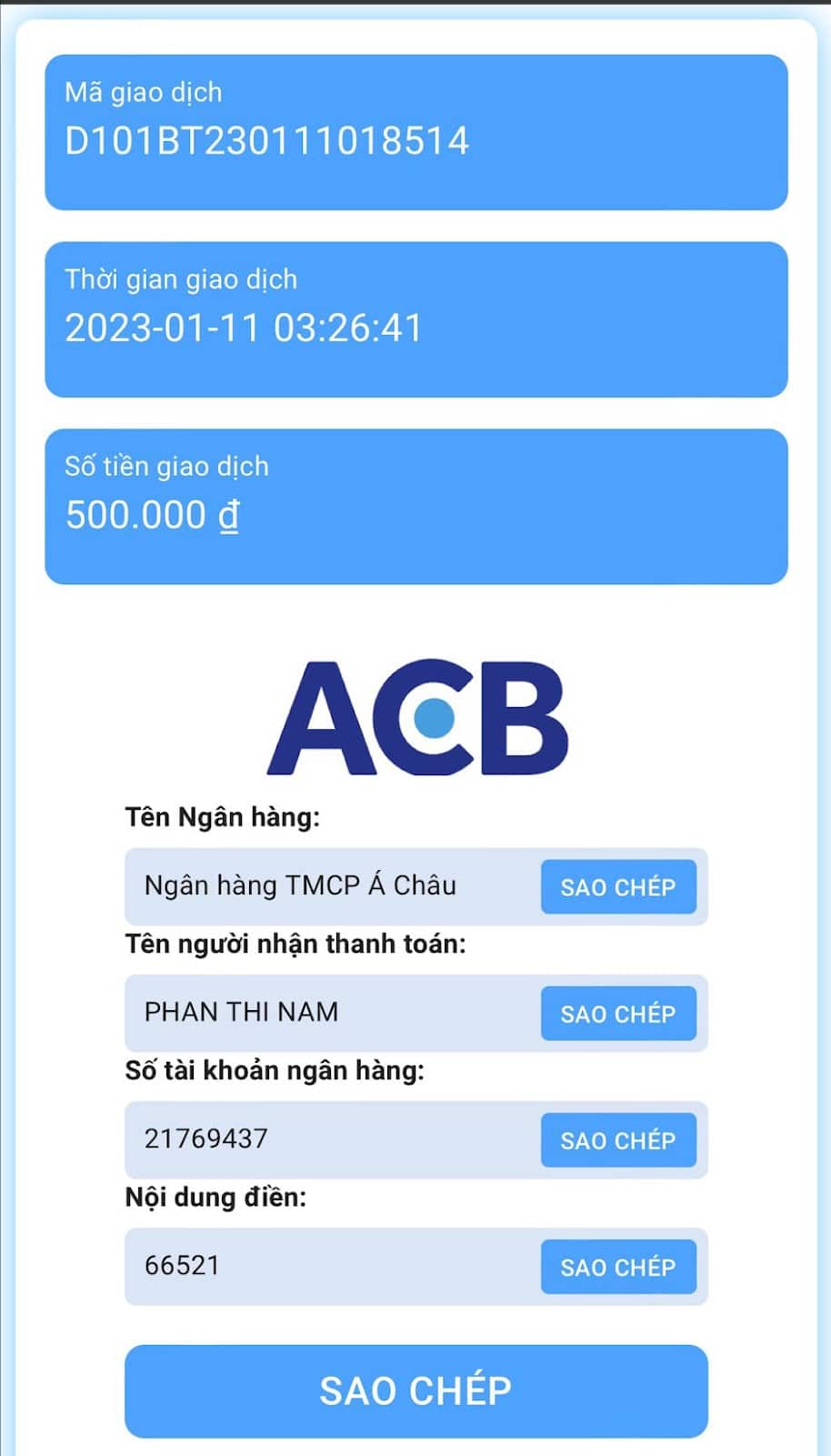 hoan tat thu tuc chuyen tien cho nha cai