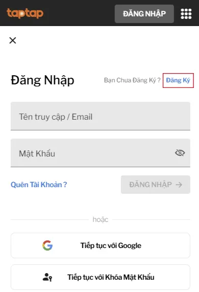 Đăng ký 188BET bước 2