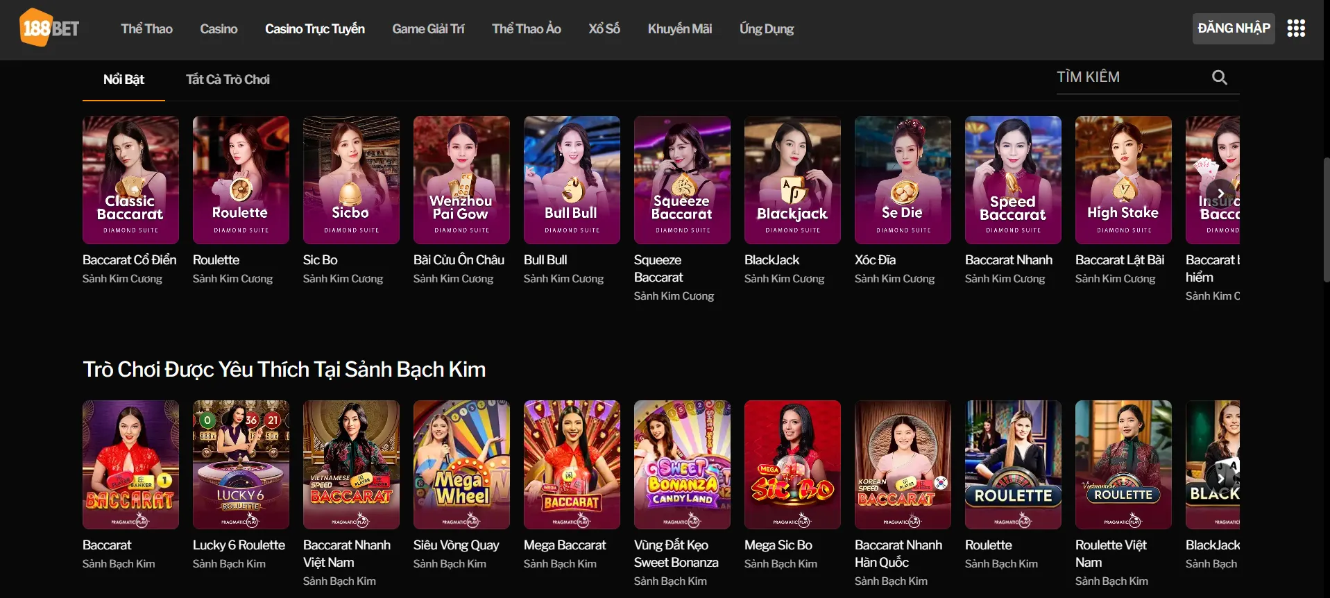 Casino trực tuyến tại 188BET